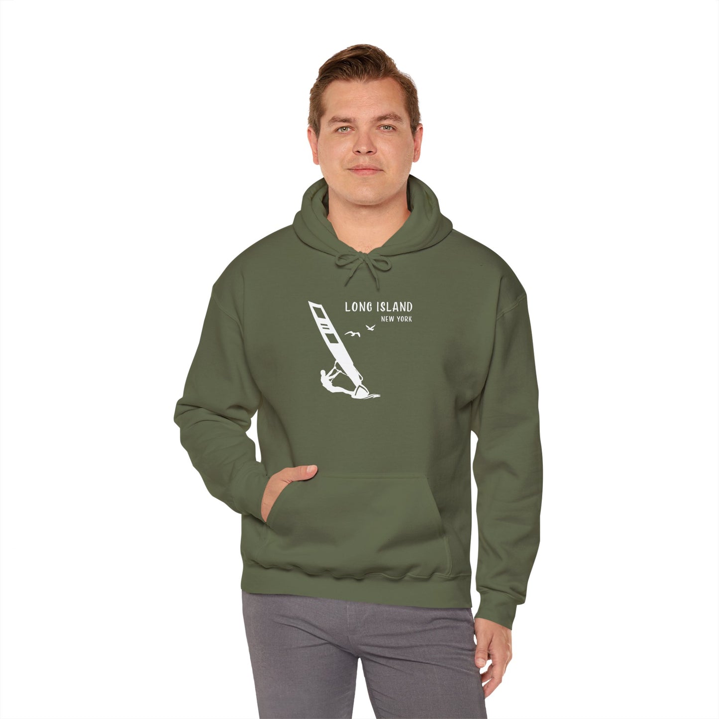 Long Island Wind Surfer Graphic Hoodie - Unisex Heavy Blend™