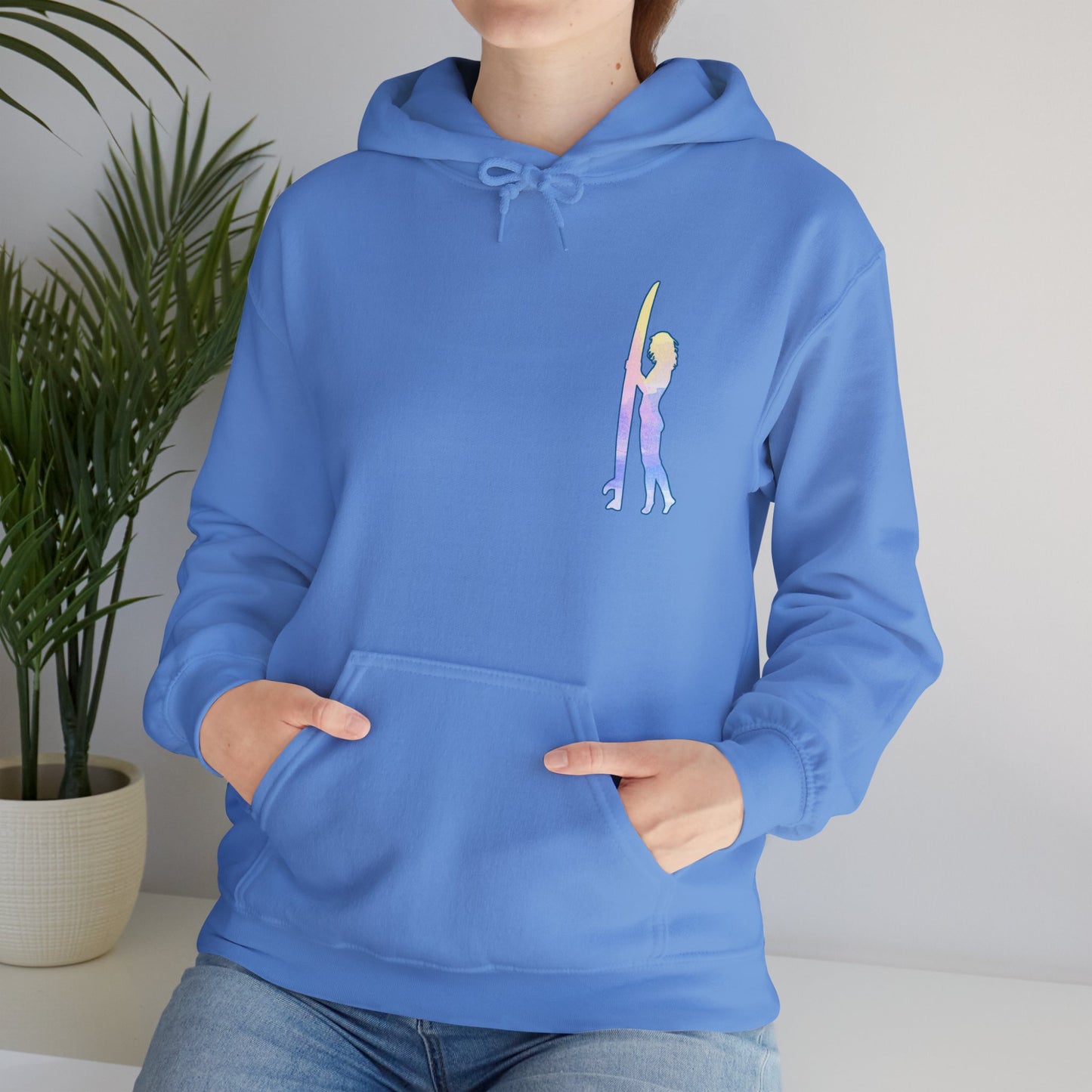 Salty Days Girl Surfer - Unisex Heavy Blend Hoodie