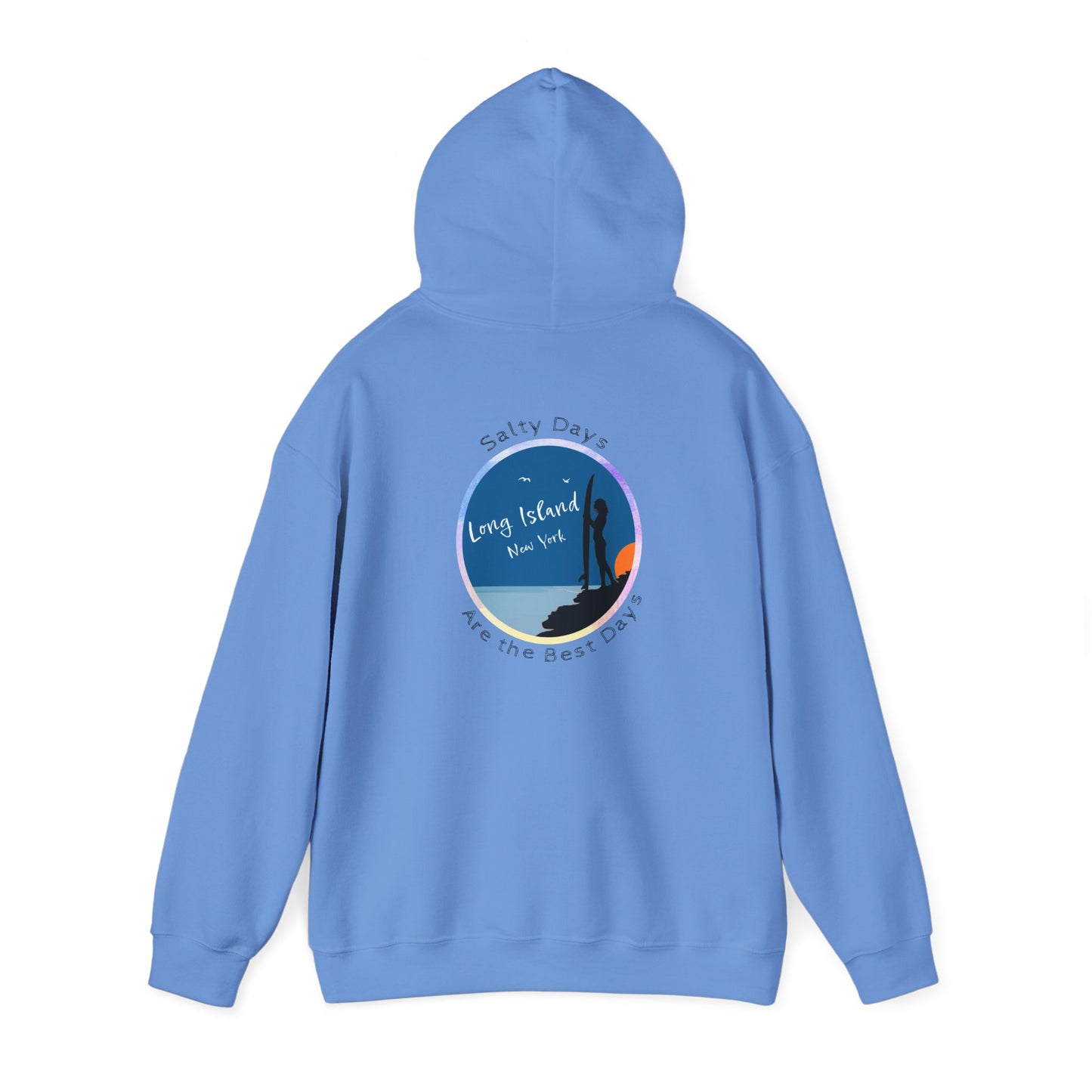 Salty Days Girl Surfer - Unisex Heavy Blend Hoodie