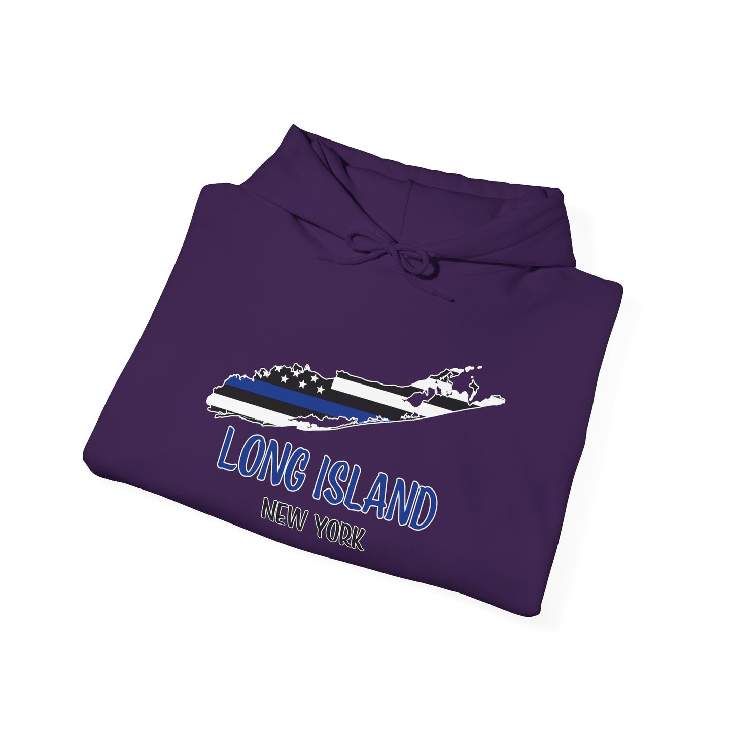 Back the Blue Long Island - Unisex Heavy Blend™ Hooded Sweatshirt