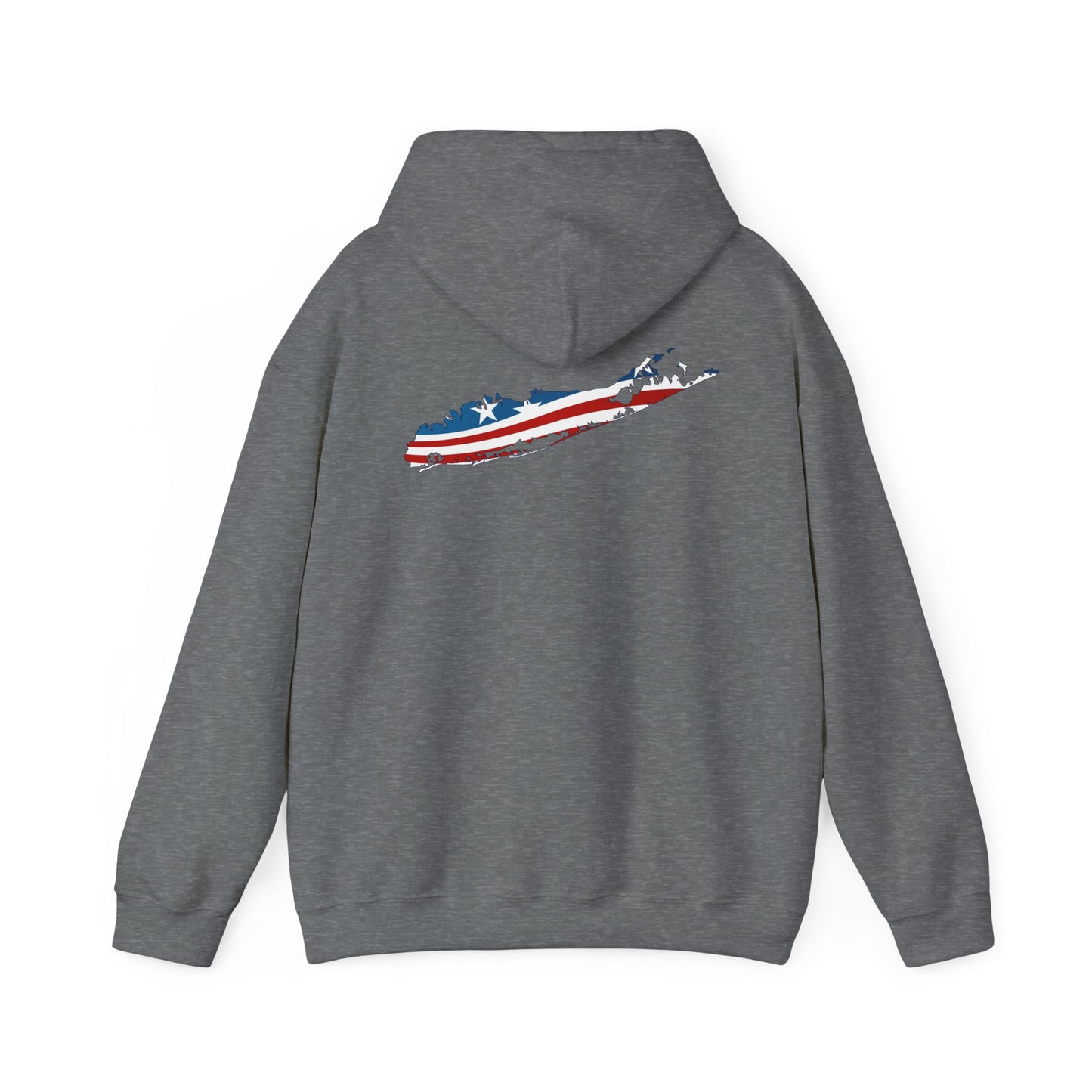 USA Long Island Flag Hooded Sweatshirt - Unisex Heavy Blend™