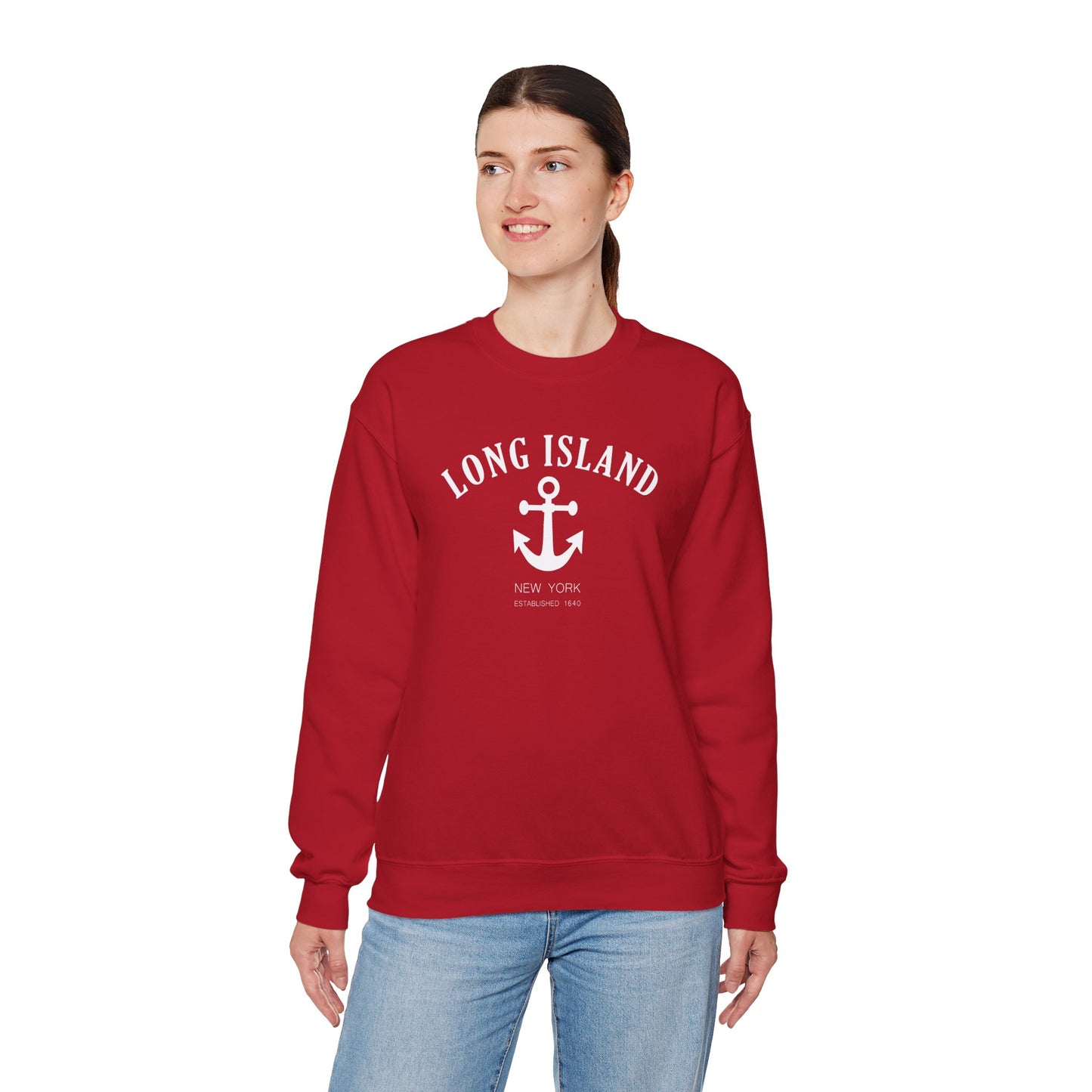 Long Island NY - Anchor Unisex Sweatshirt