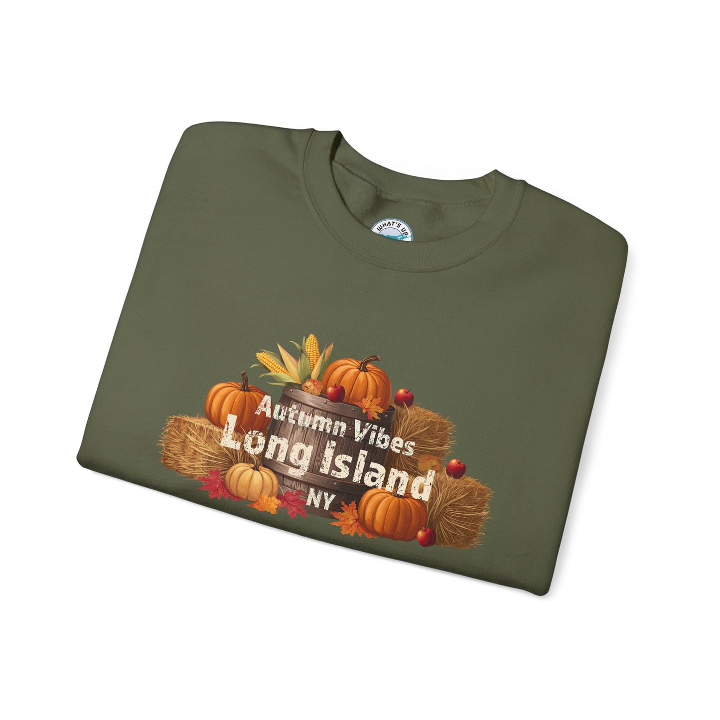 Autumn Vibes Long Island Unisex Crewneck Sweatshirt -Perfect for trips out East on LI