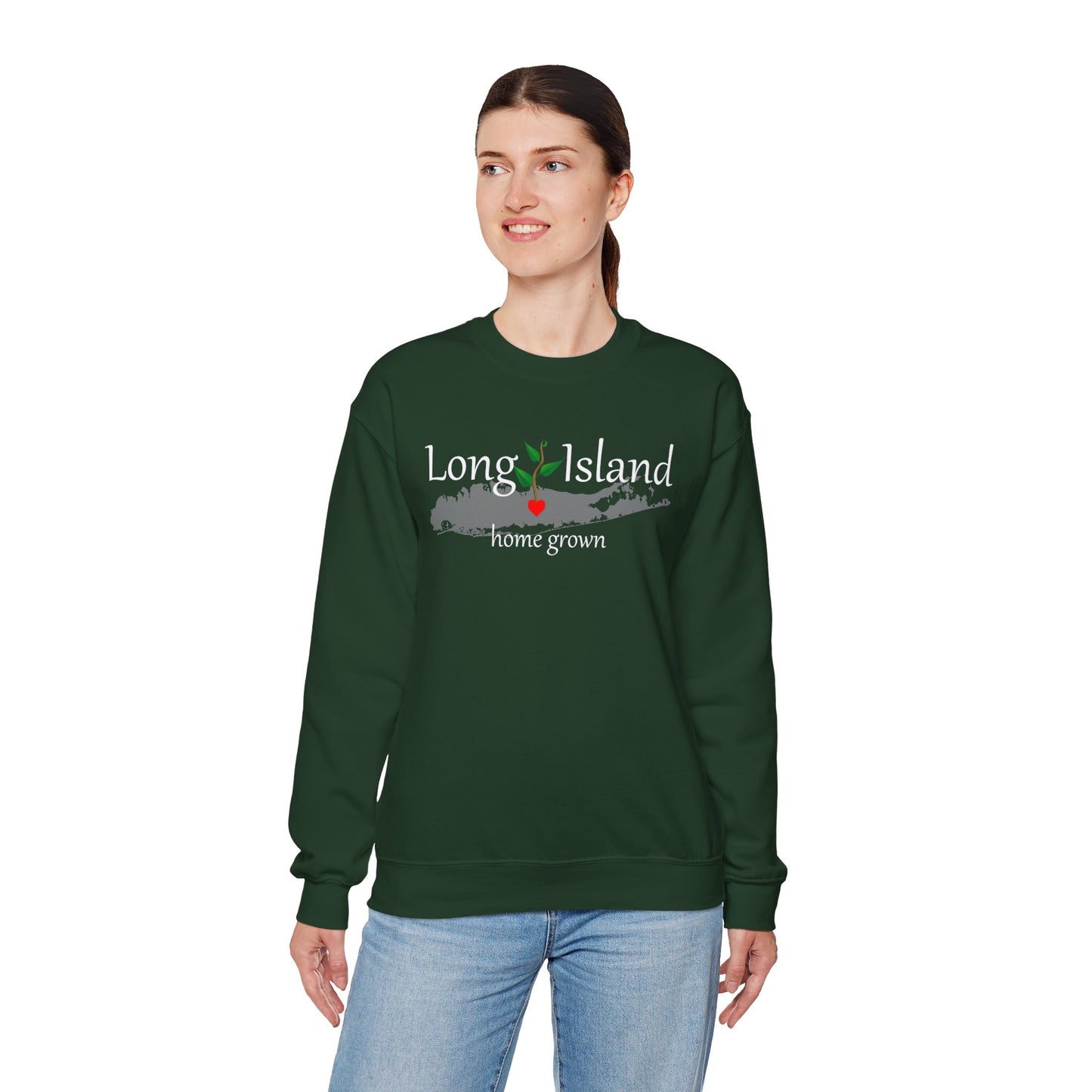 Long Island Home Grown - Unisex Crewneck Sweatshirt