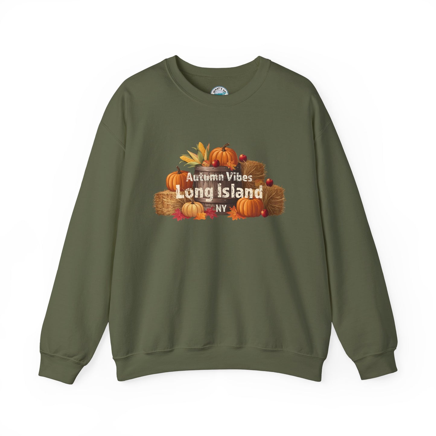 Autumn Vibes Long Island Unisex Crewneck Sweatshirt -Perfect for trips out East on LI