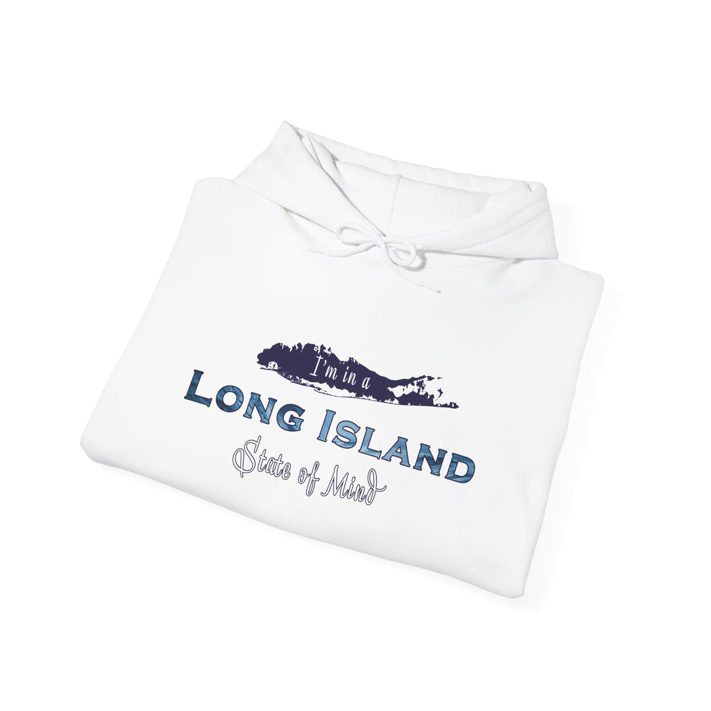 I'm in a Long Island State of Mind - Unisex Heavy Blend™ Hooded Sweatshirt - Perfect Gift for Beach Lovers