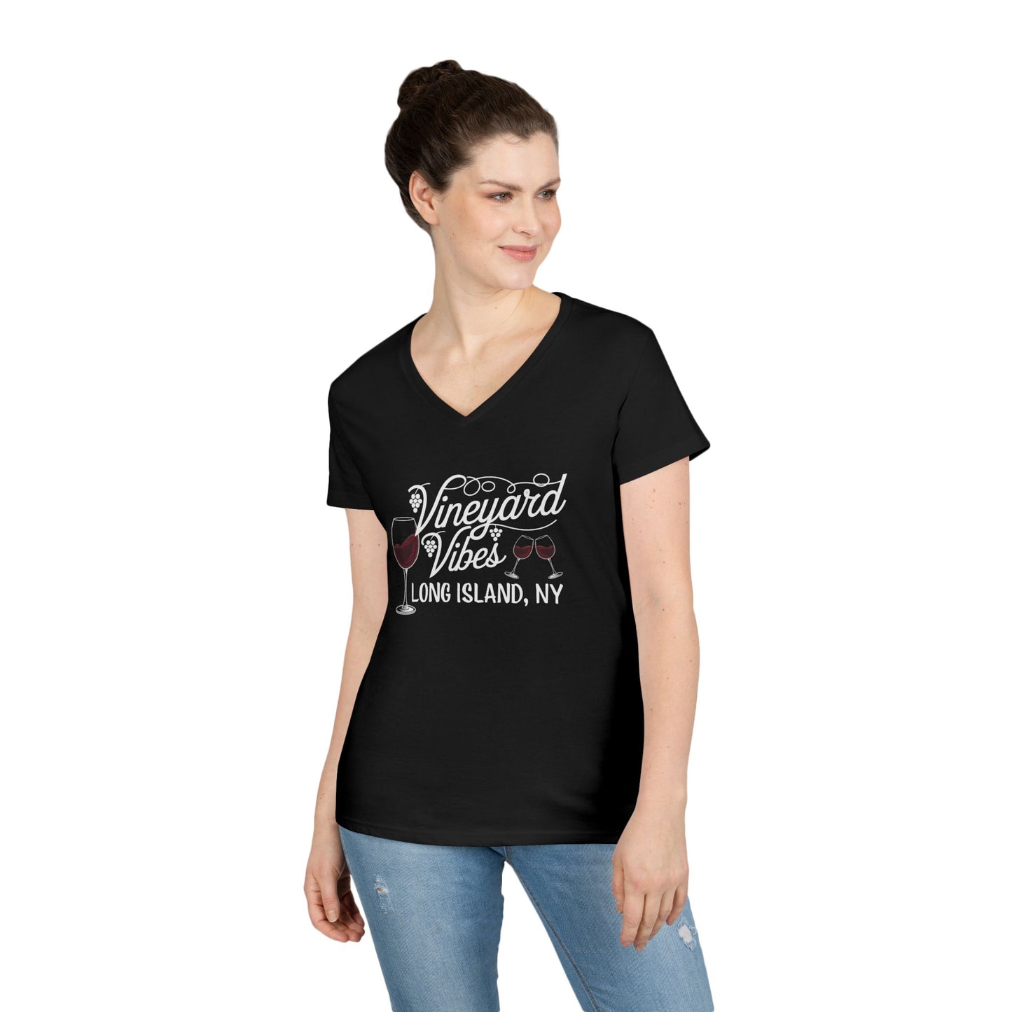 Vineyard Vibes Ladies' V-Neck T-Shirt