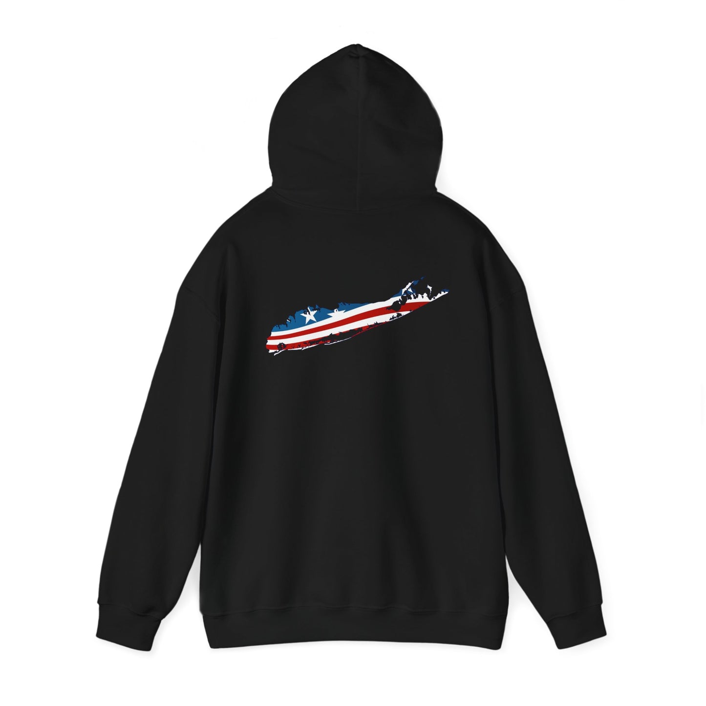 USA Long Island Flag Hooded Sweatshirt - Unisex Heavy Blend™