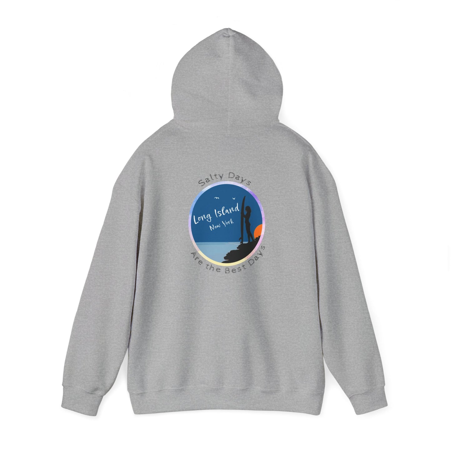 Salty Days Girl Surfer - Unisex Heavy Blend Hoodie