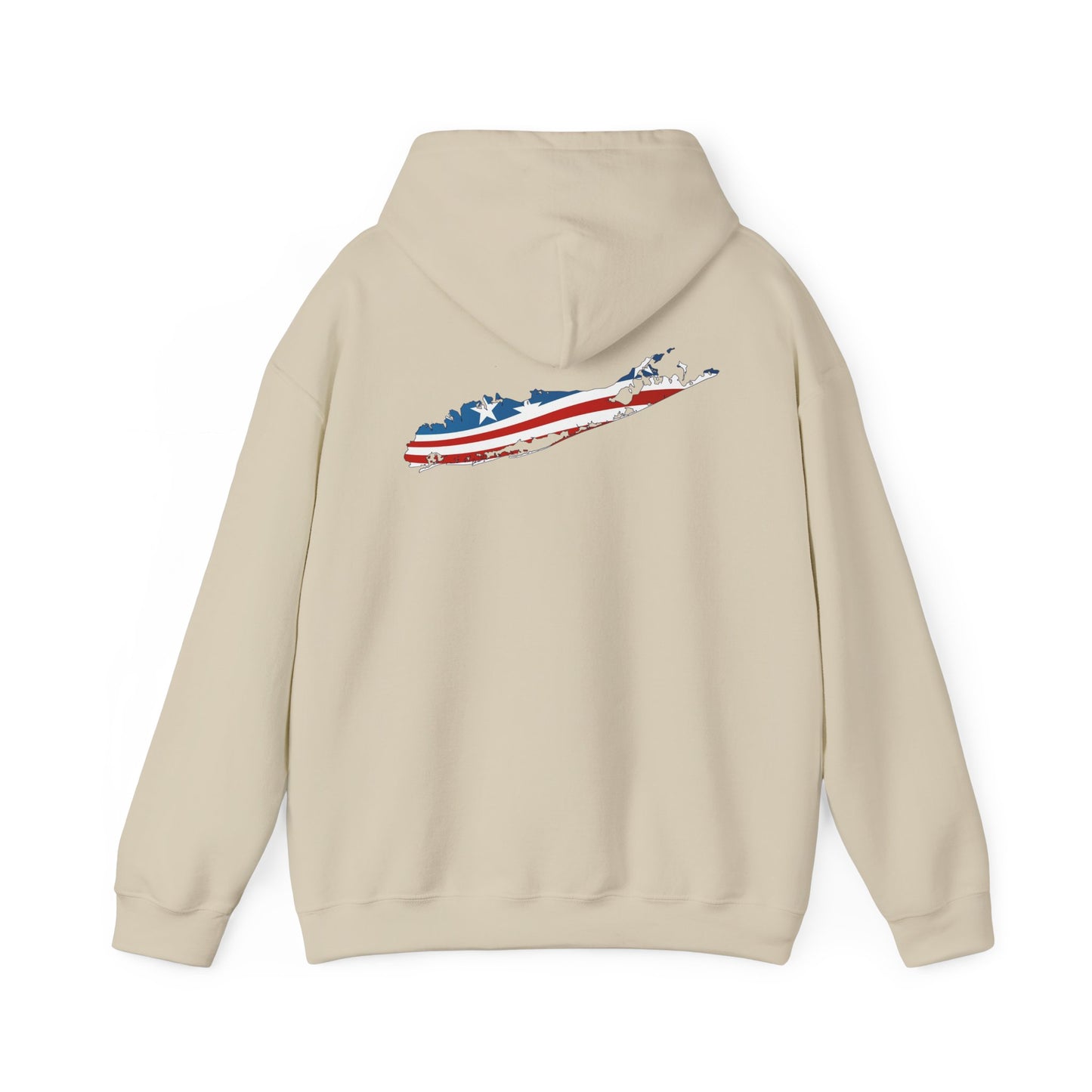 USA Long Island Flag Hooded Sweatshirt - Unisex Heavy Blend™