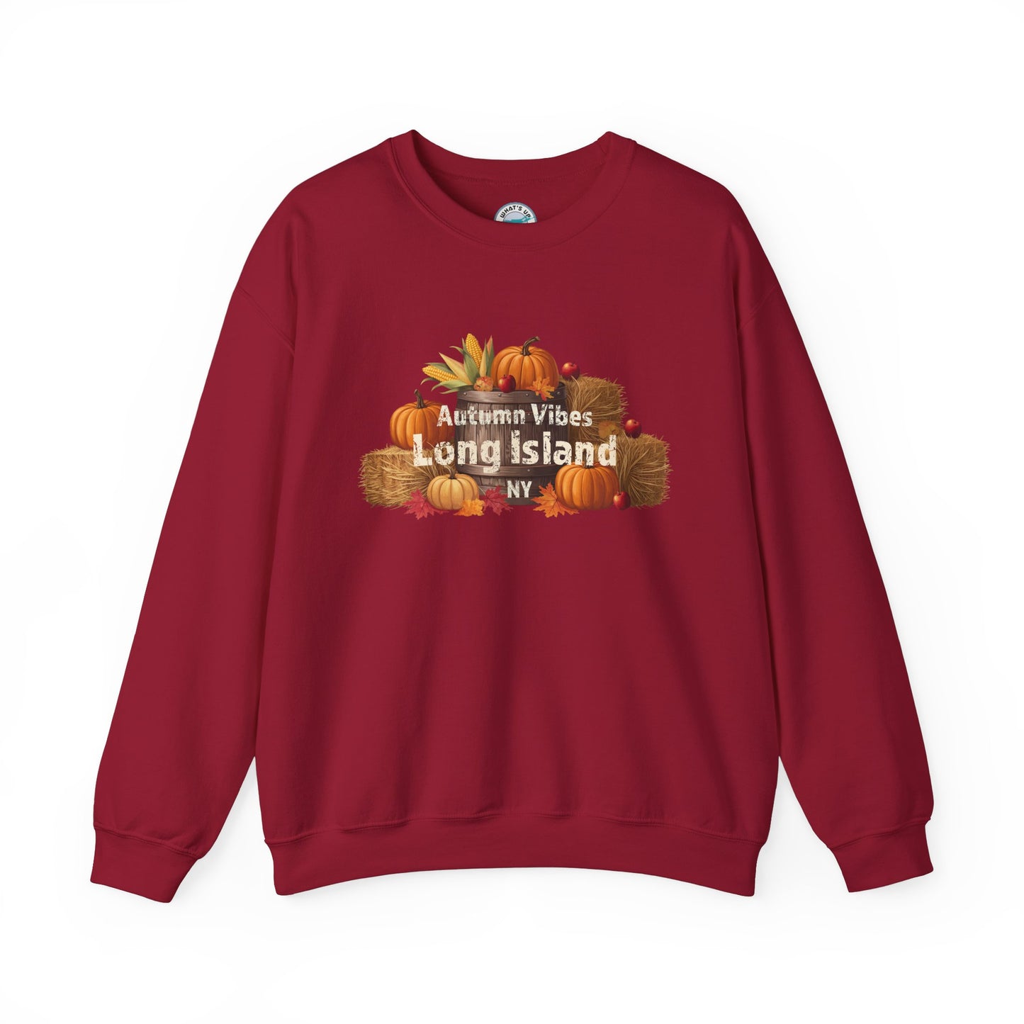 Autumn Vibes Long Island Unisex Crewneck Sweatshirt -Perfect for trips out East on LI