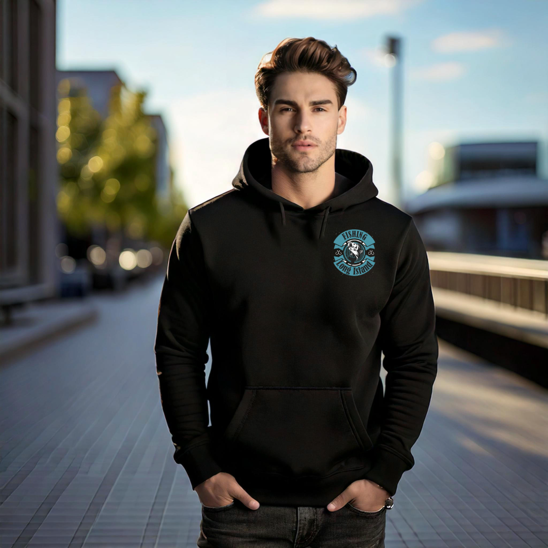 Fishing Long Island Unisex Heavy Blend Hoodie – Perfect for Anglers and Outdoor Enthusiasts