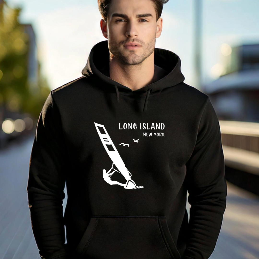 Long Island Wind Surfer Graphic Hoodie - Unisex Heavy Blend™