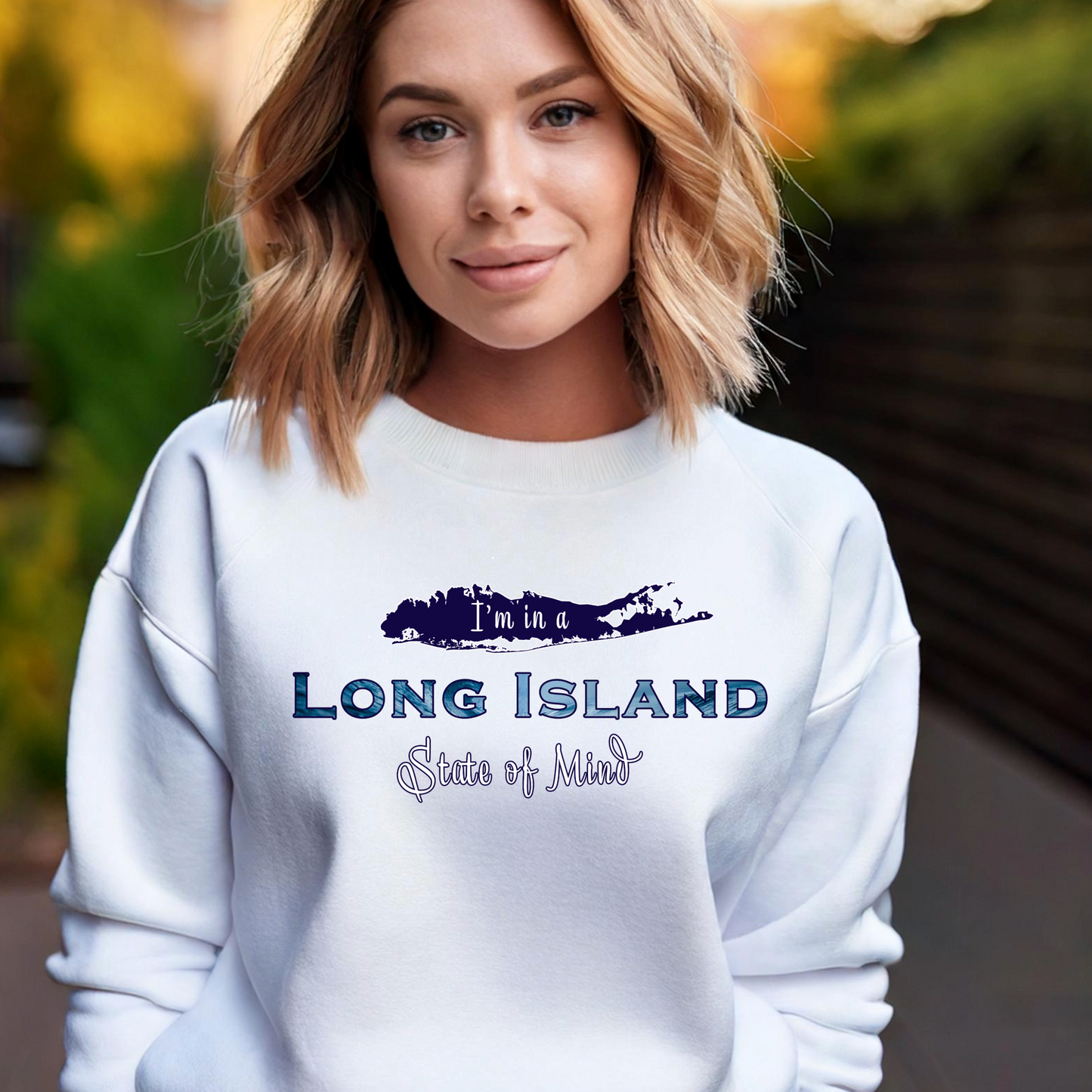 I'm in a Long Island State of Mind - Crewneck Sweatshirt – Unisex Heavy Blend