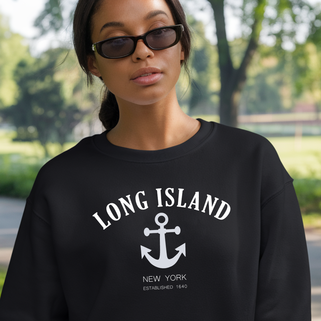 Long Island NY - Anchor Unisex Sweatshirt