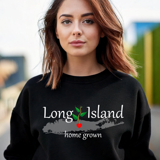 Long Island Home Grown - Unisex Crewneck Sweatshirt