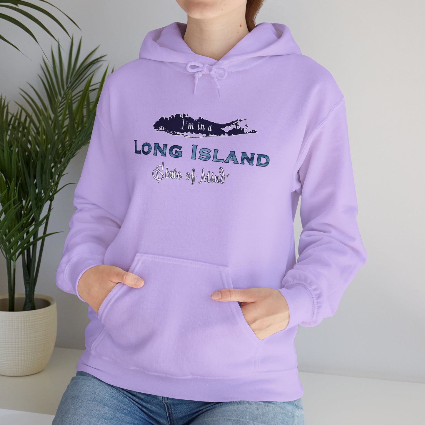 I'm in a Long Island State of Mind - Unisex Heavy Blend™ Hooded Sweatshirt - Perfect Gift for Beach Lovers