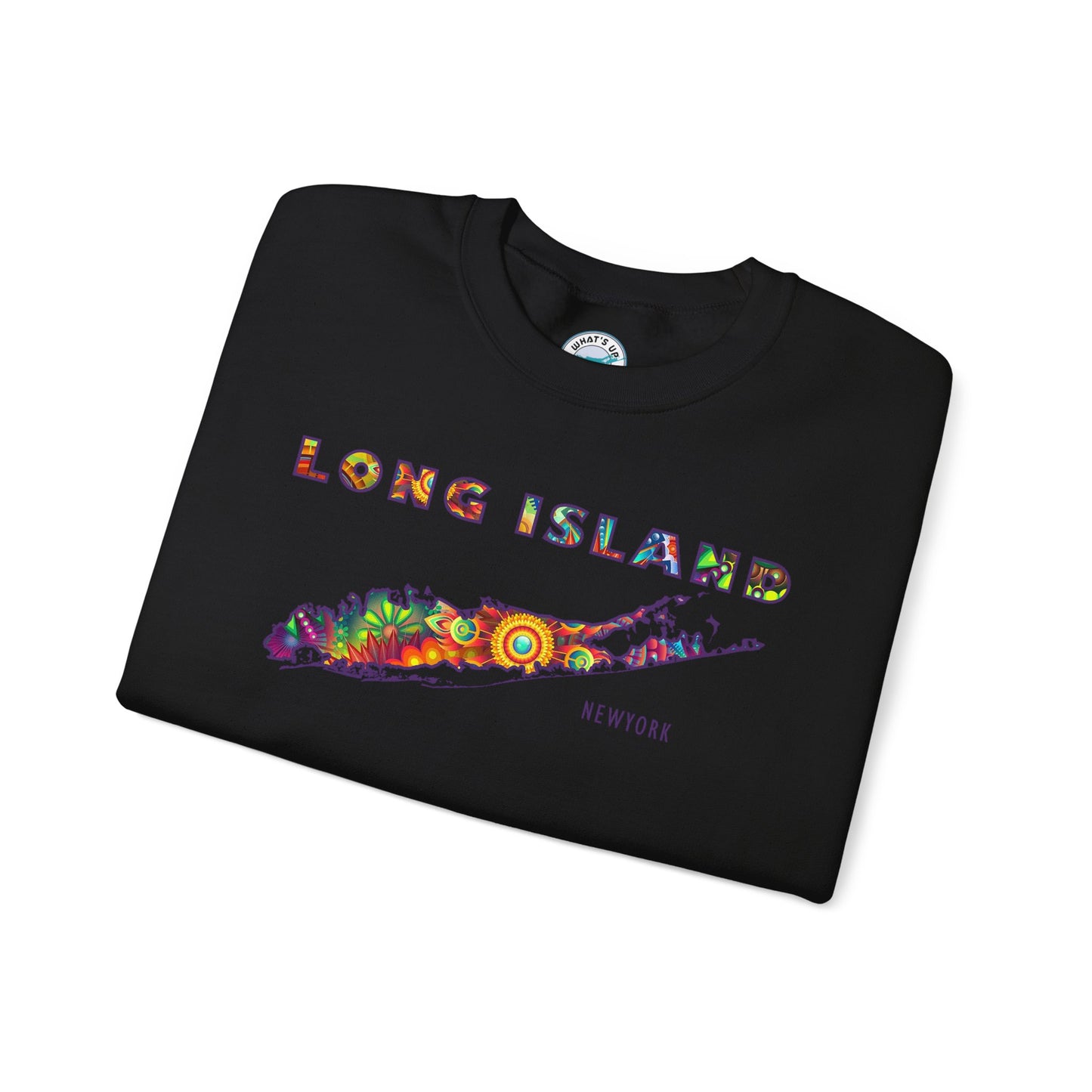 Long Island Graphic Crewneck Sweatshirt - Bohemian Feel Cozy Unisex Fashion