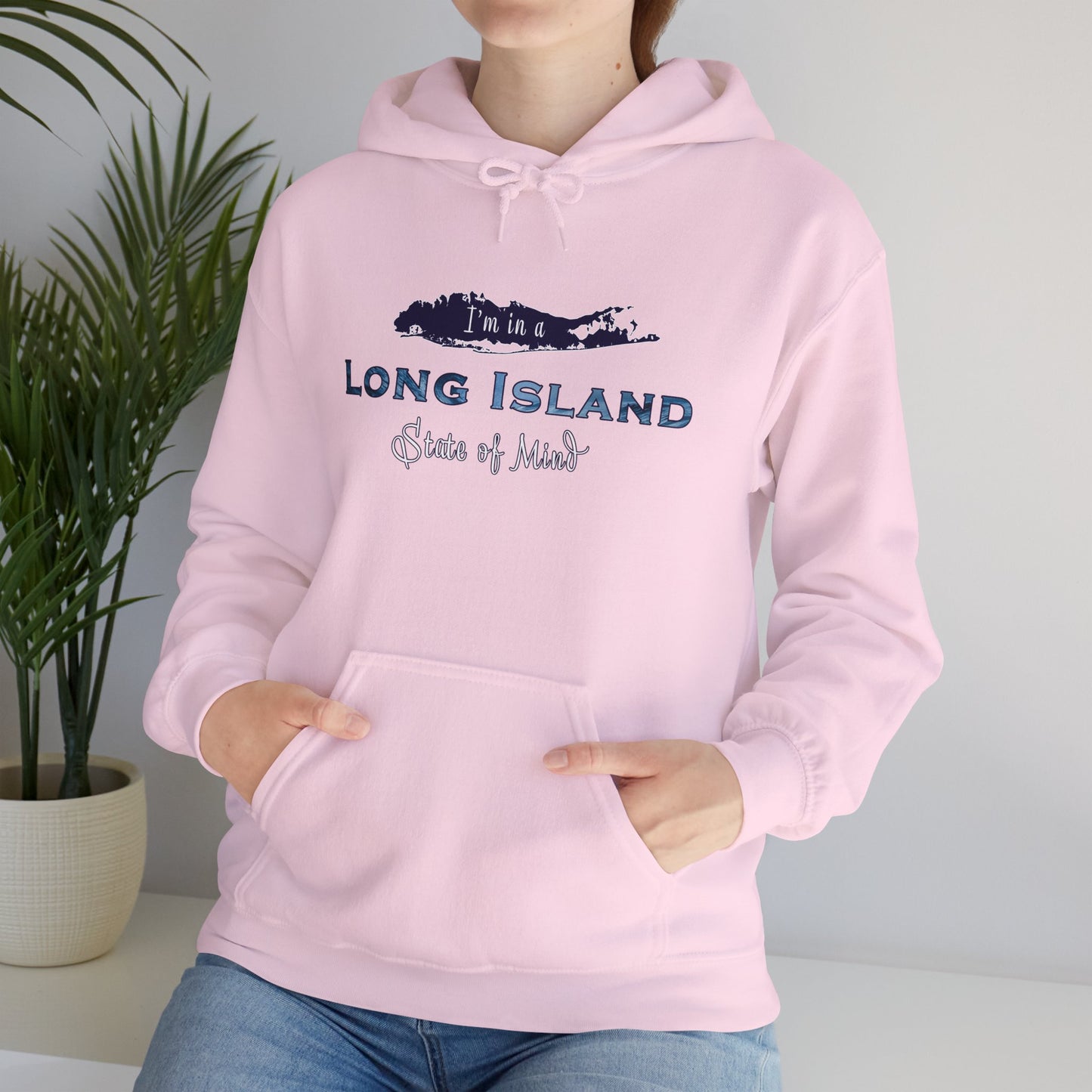 I'm in a Long Island State of Mind - Unisex Heavy Blend™ Hooded Sweatshirt - Perfect Gift for Beach Lovers