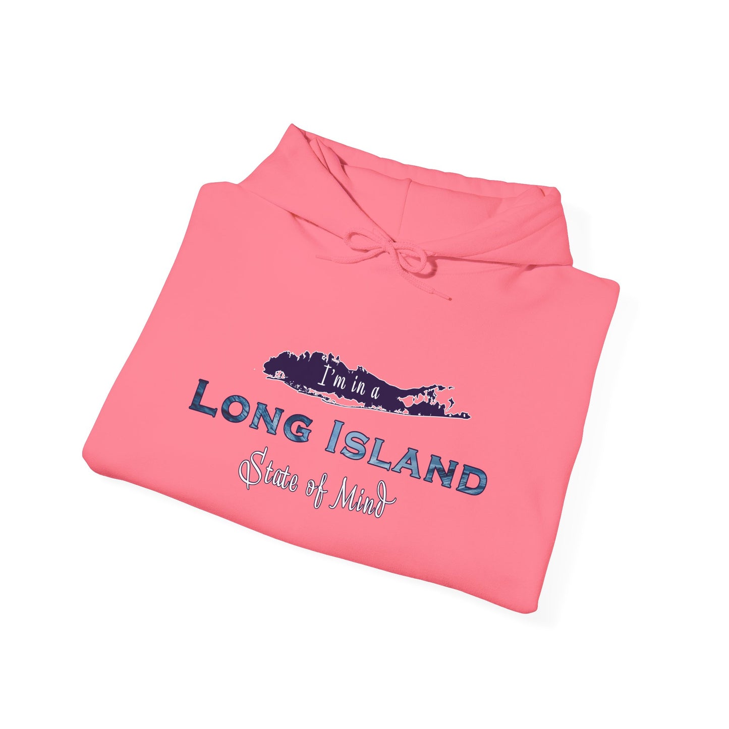 I'm in a Long Island State of Mind - Unisex Heavy Blend™ Hooded Sweatshirt - Perfect Gift for Beach Lovers