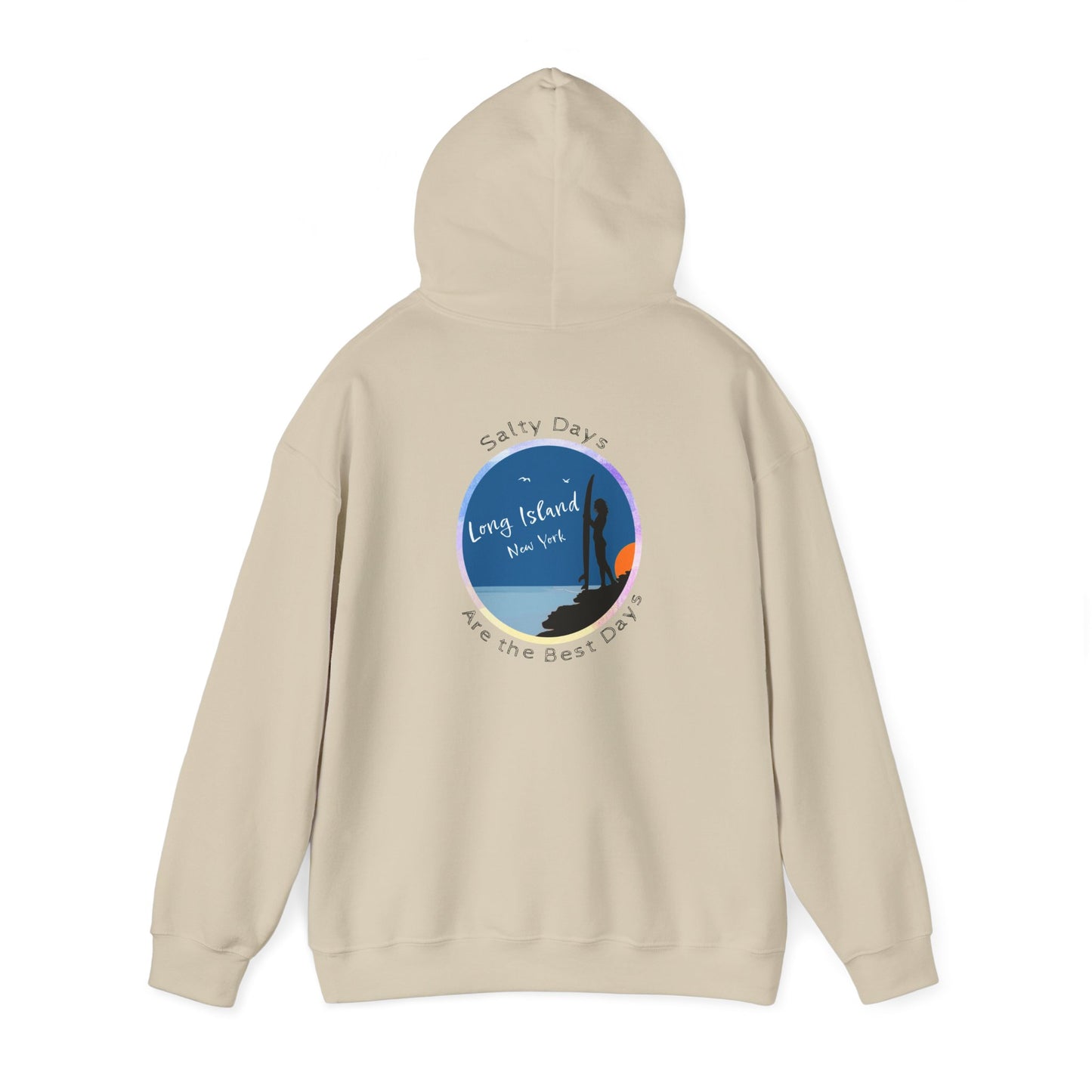 Salty Days Girl Surfer - Unisex Heavy Blend Hoodie