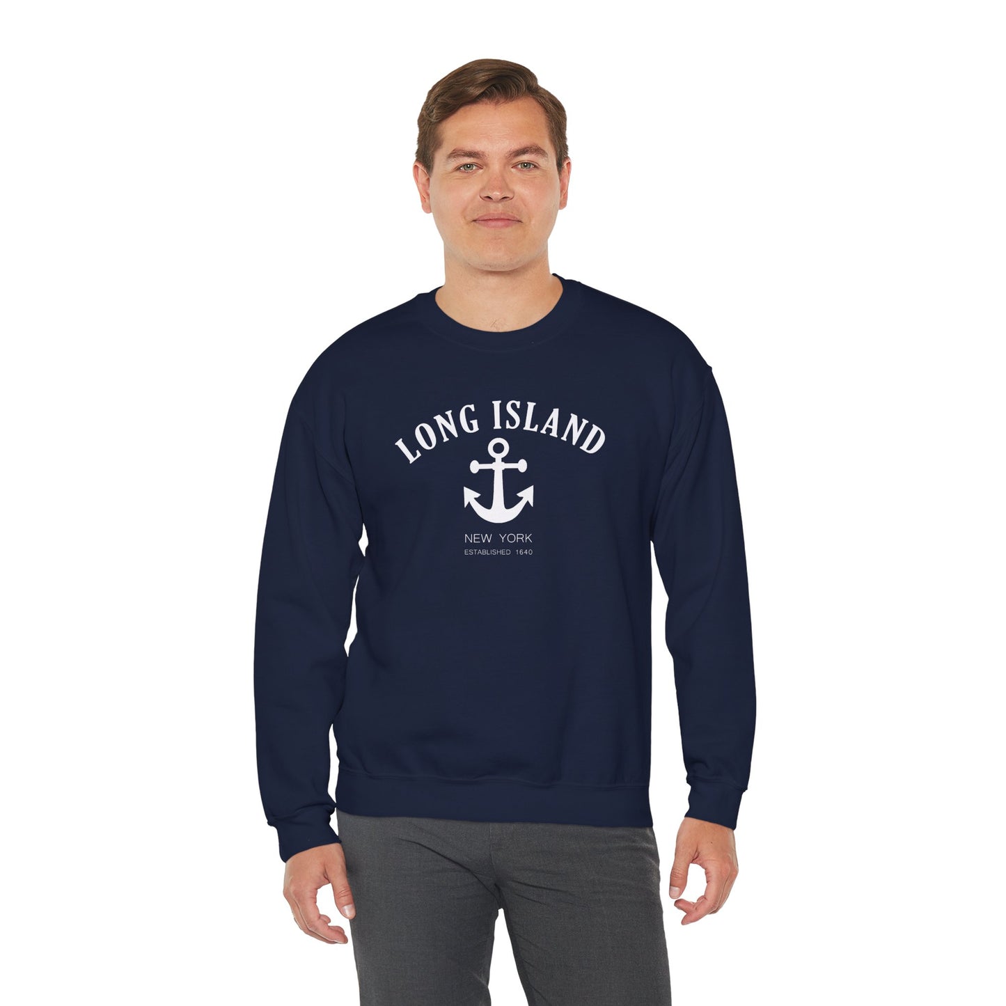 Long Island NY - Anchor Unisex Sweatshirt