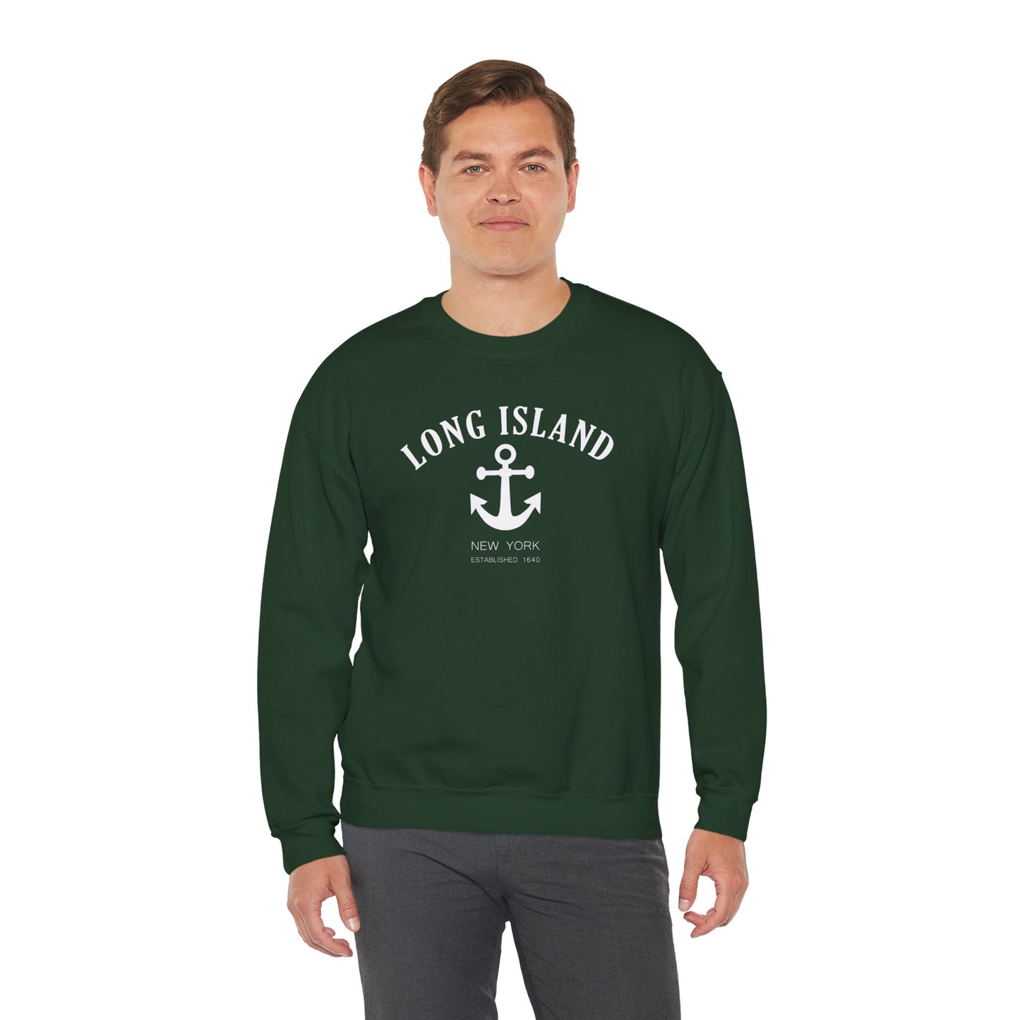 Long Island NY - Anchor Unisex Sweatshirt