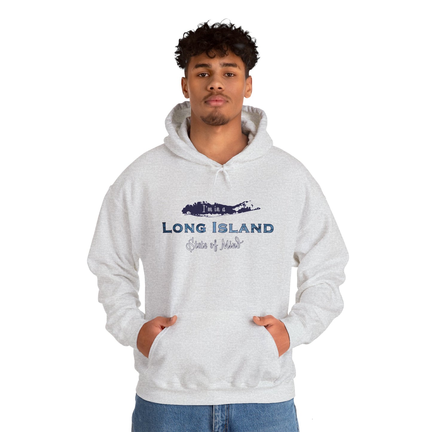 I'm in a Long Island State of Mind - Unisex Heavy Blend™ Hooded Sweatshirt - Perfect Gift for Beach Lovers