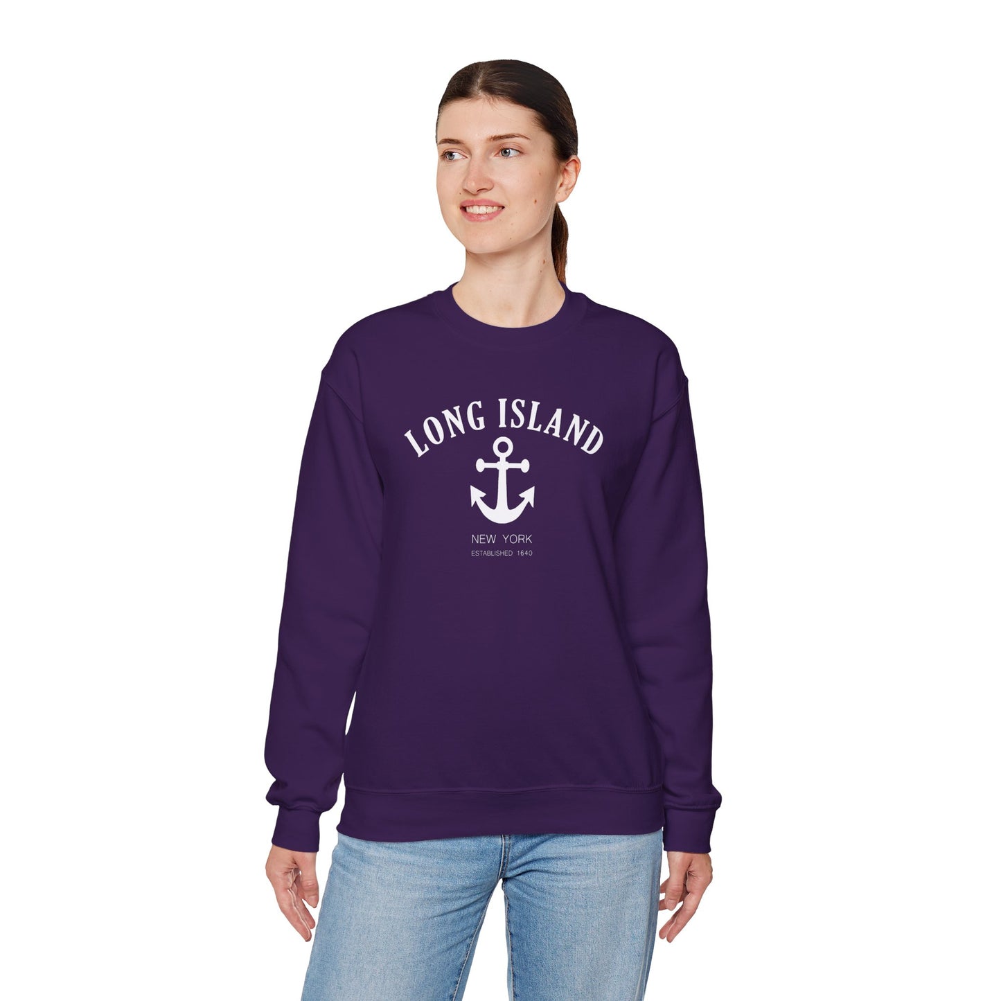 Long Island NY - Anchor Unisex Sweatshirt