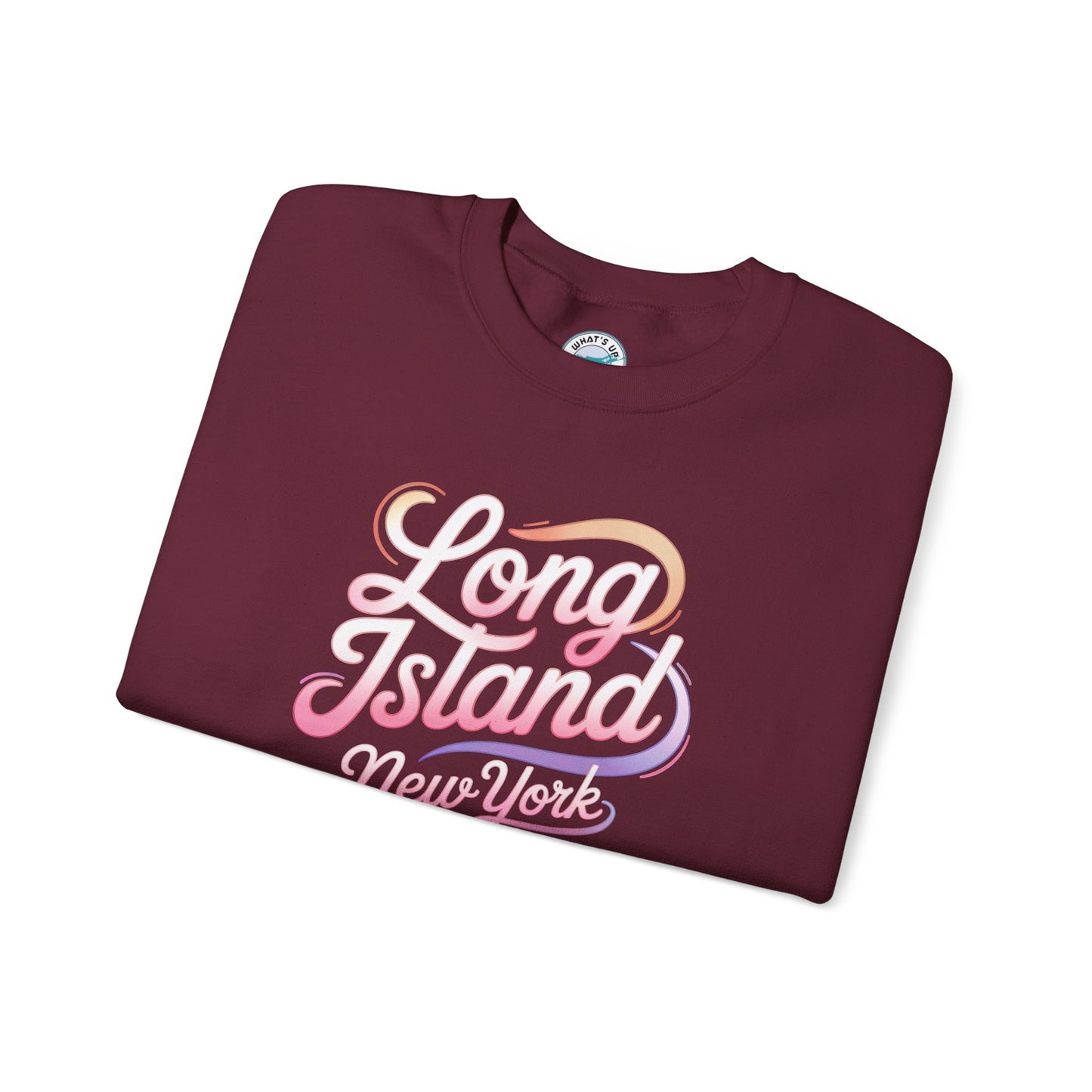 Long Island New York Unisex Heavy Blend Crewneck Sweatshirt - Cozy Casual Style