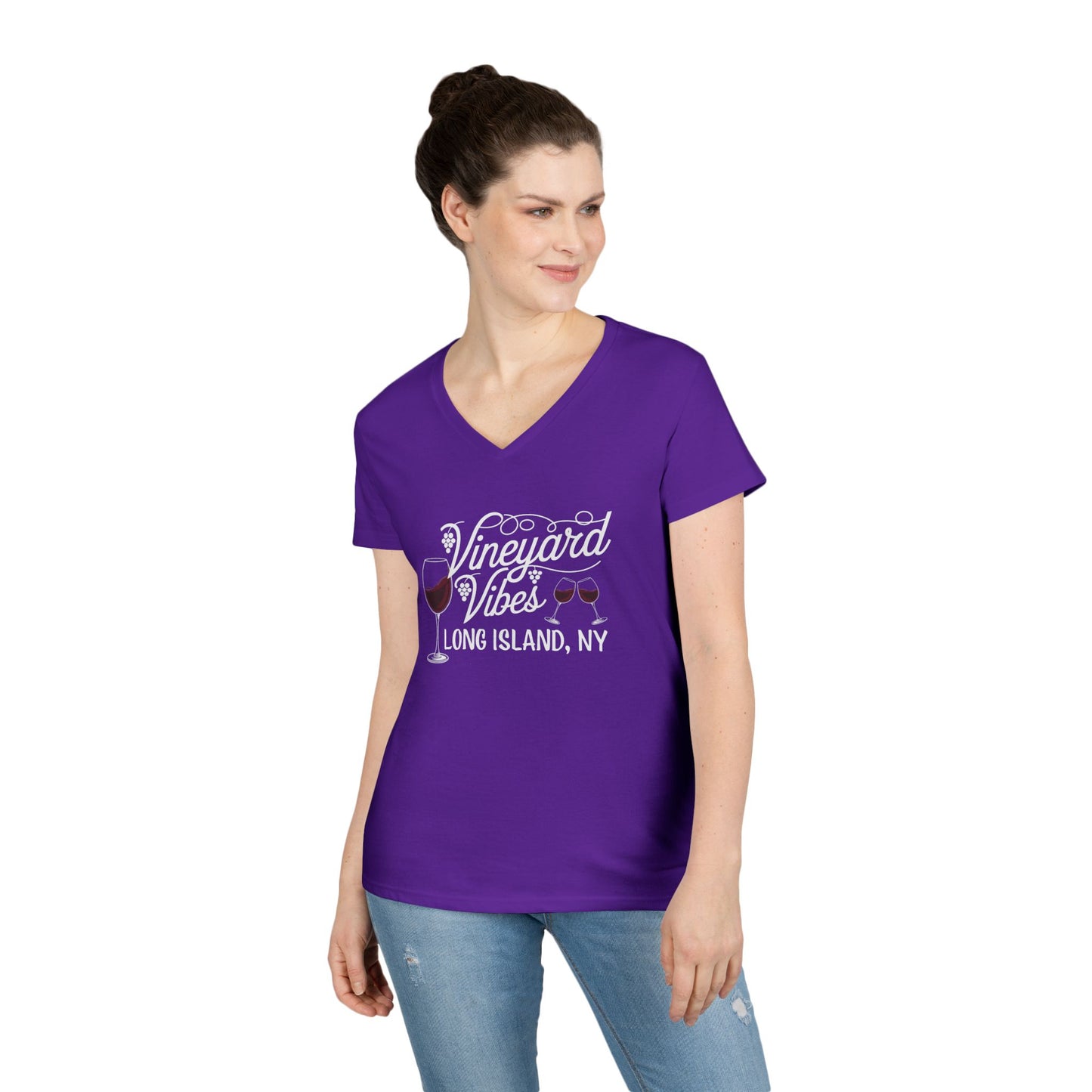 Vineyard Vibes Ladies' V-Neck T-Shirt