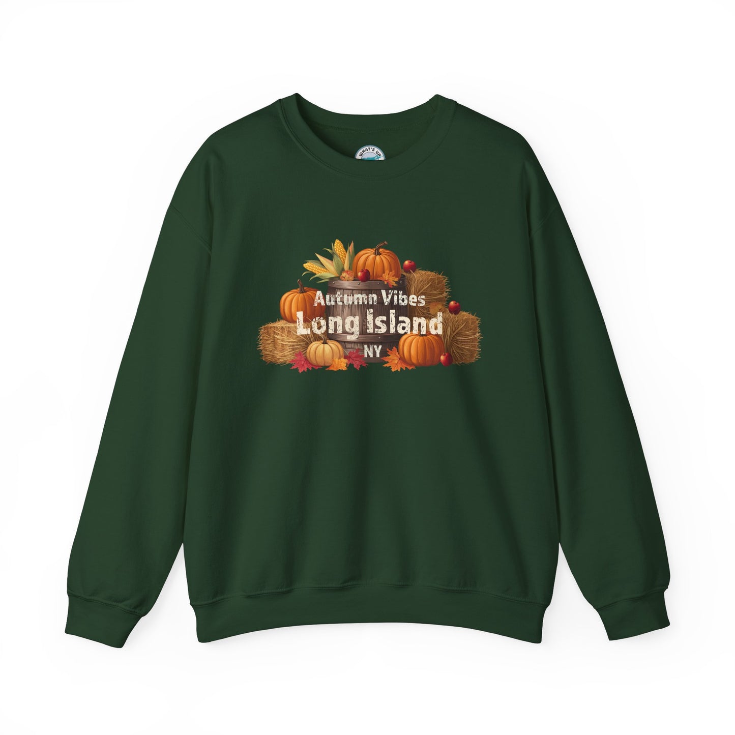 Autumn Vibes Long Island Unisex Crewneck Sweatshirt -Perfect for trips out East on LI