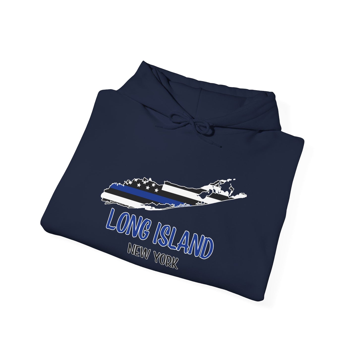 Back the Blue Long Island - Unisex Heavy Blend™ Hooded Sweatshirt