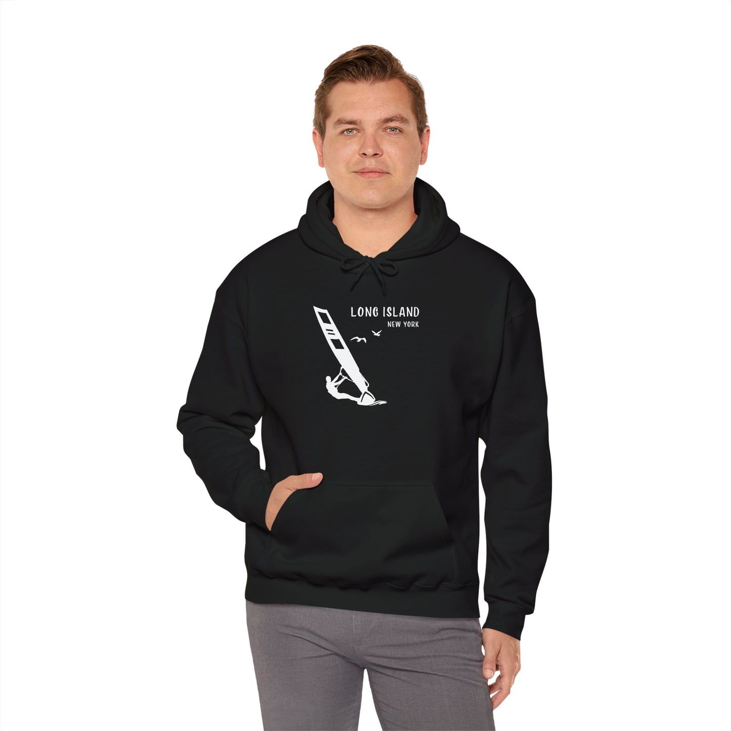 Long Island Wind Surfer Graphic Hoodie - Unisex Heavy Blend™