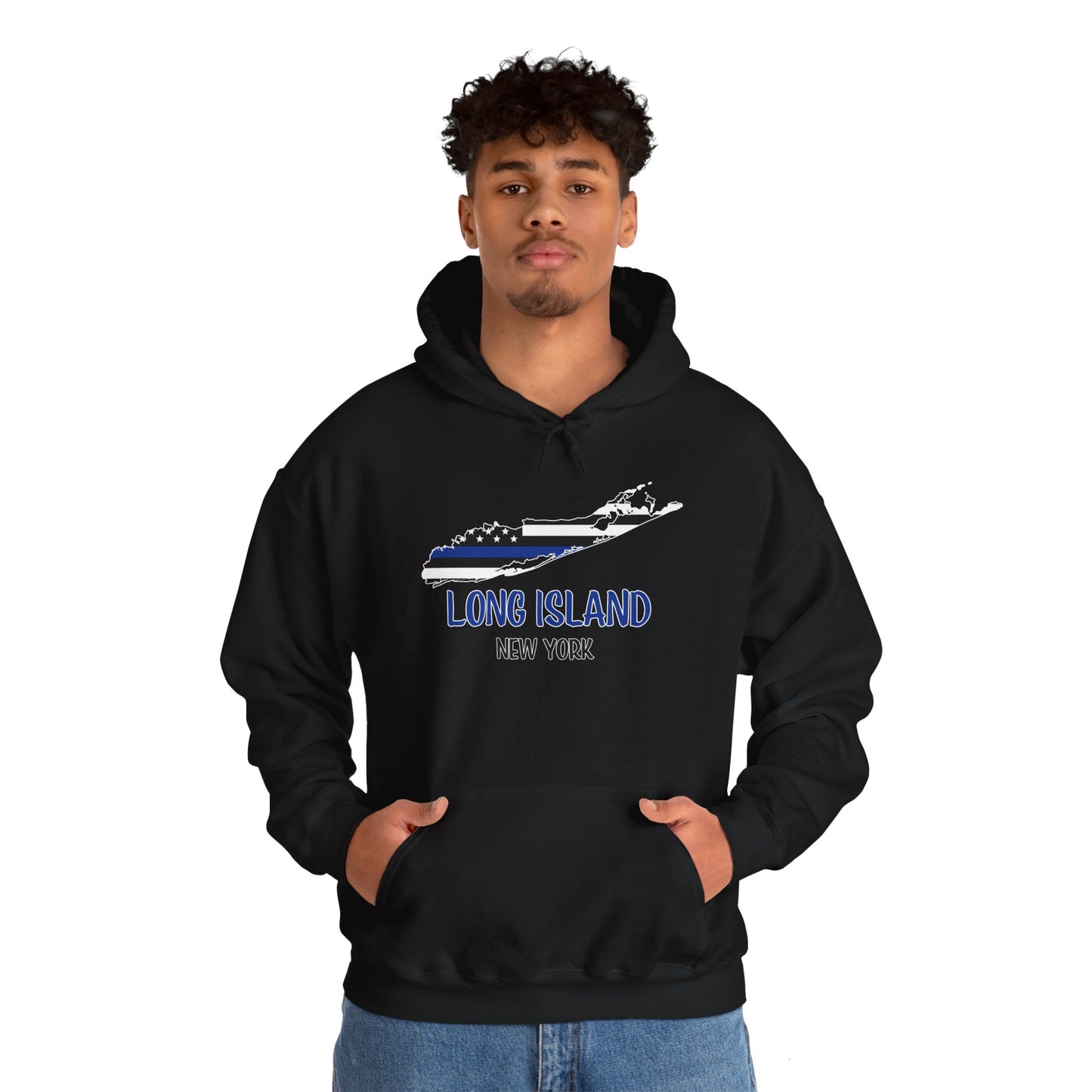 Back the Blue Long Island - Unisex Heavy Blend™ Hooded Sweatshirt