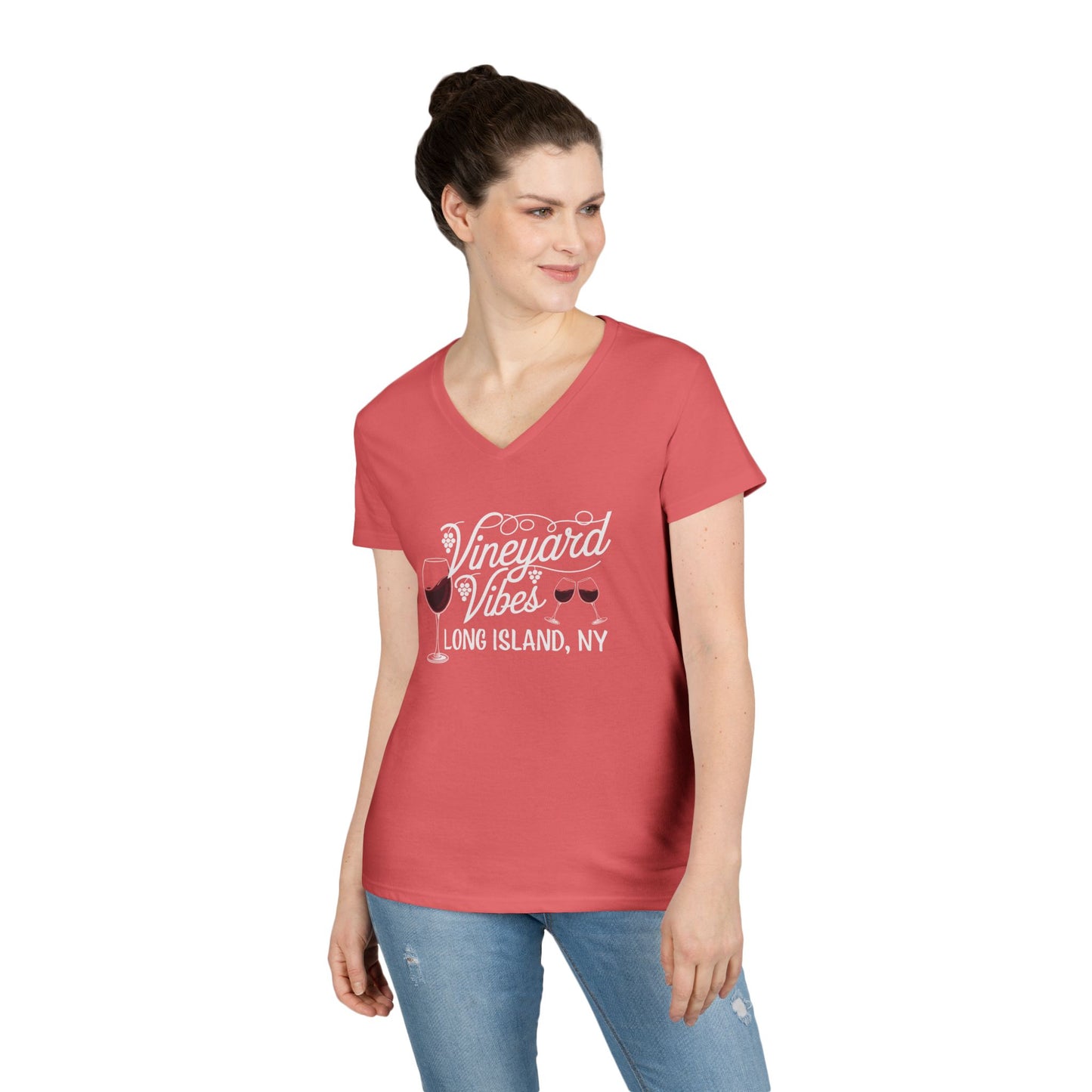 Vineyard Vibes Ladies' V-Neck T-Shirt