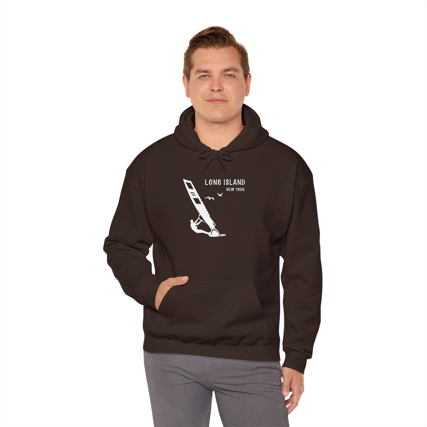 Long Island Wind Surfer Graphic Hoodie - Unisex Heavy Blend™