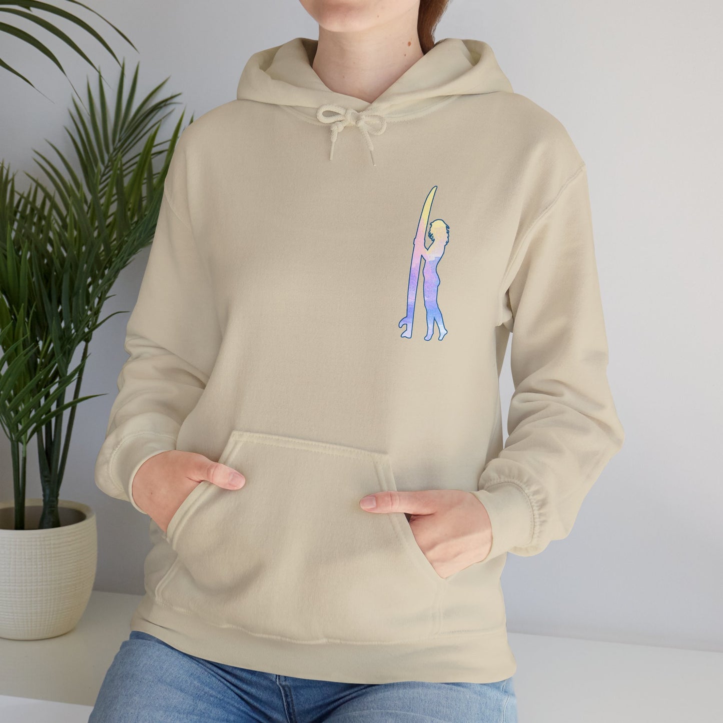 Salty Days Girl Surfer - Unisex Heavy Blend Hoodie