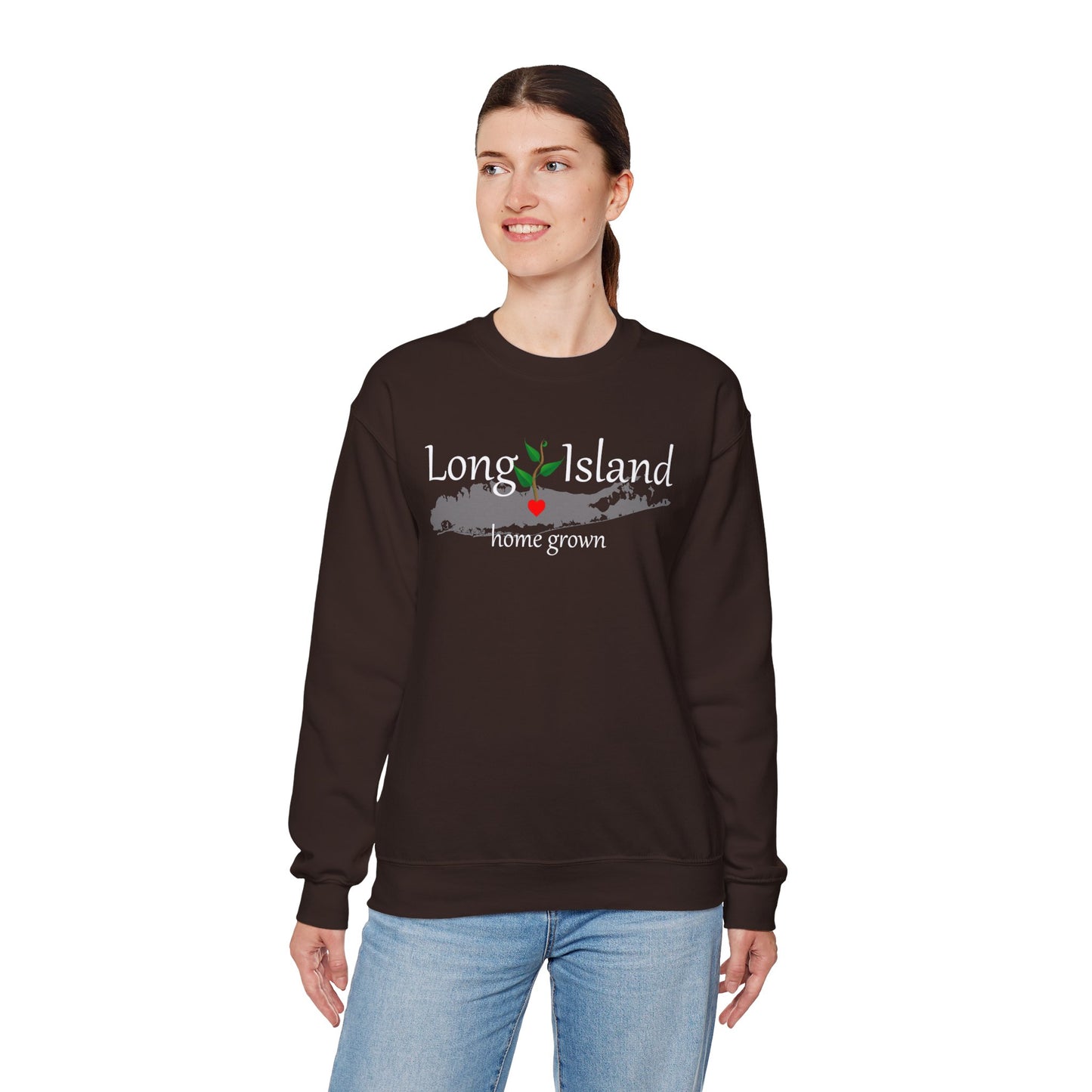 Long Island Home Grown - Unisex Crewneck Sweatshirt