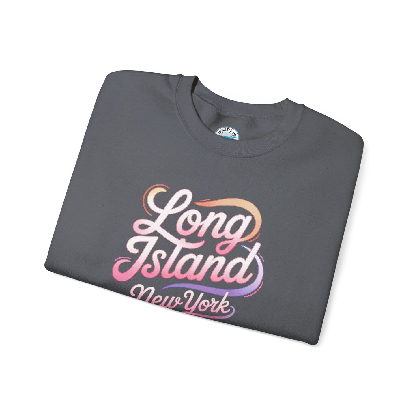 Long Island New York Unisex Heavy Blend Crewneck Sweatshirt - Cozy Casual Style