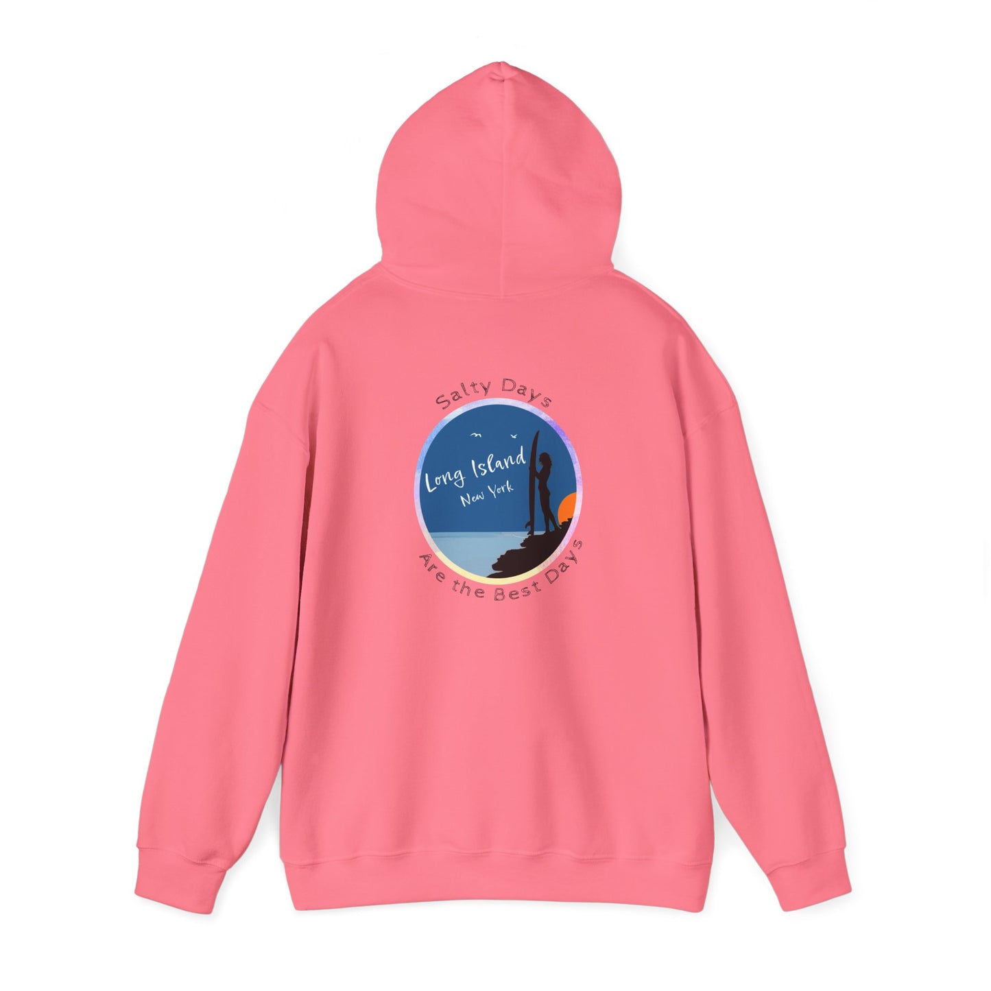 Salty Days Girl Surfer - Unisex Heavy Blend Hoodie