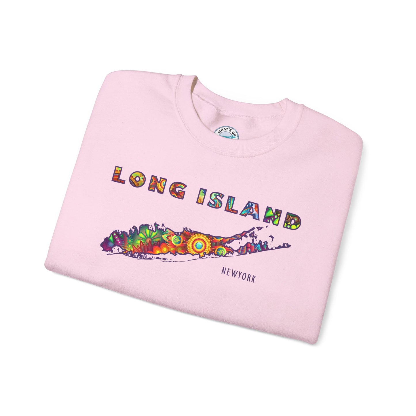 Long Island Graphic Crewneck Sweatshirt - Bohemian Feel Cozy Unisex Fashion