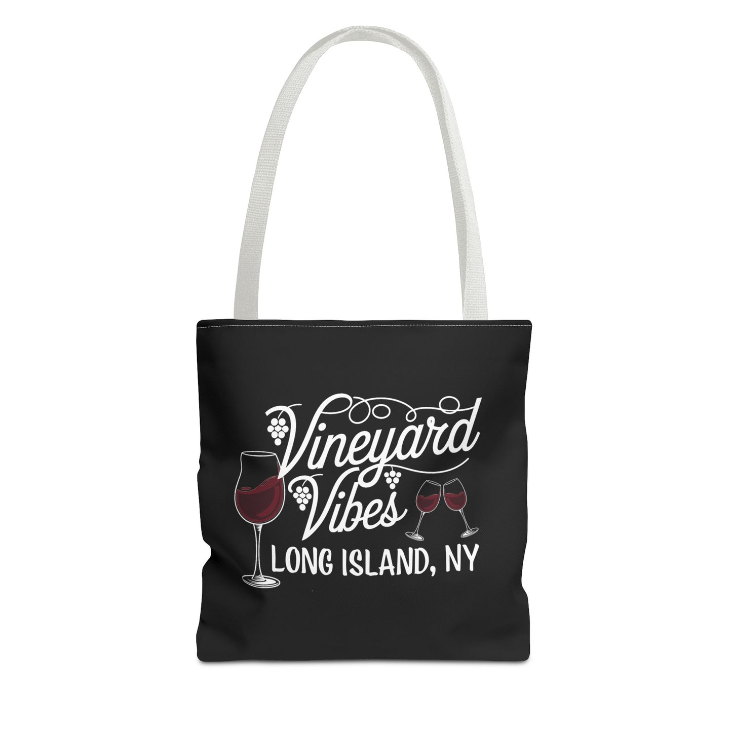 Vineyard Vibes Long Island Tote Bag - Fun and Functional - Great gift for wine lovers