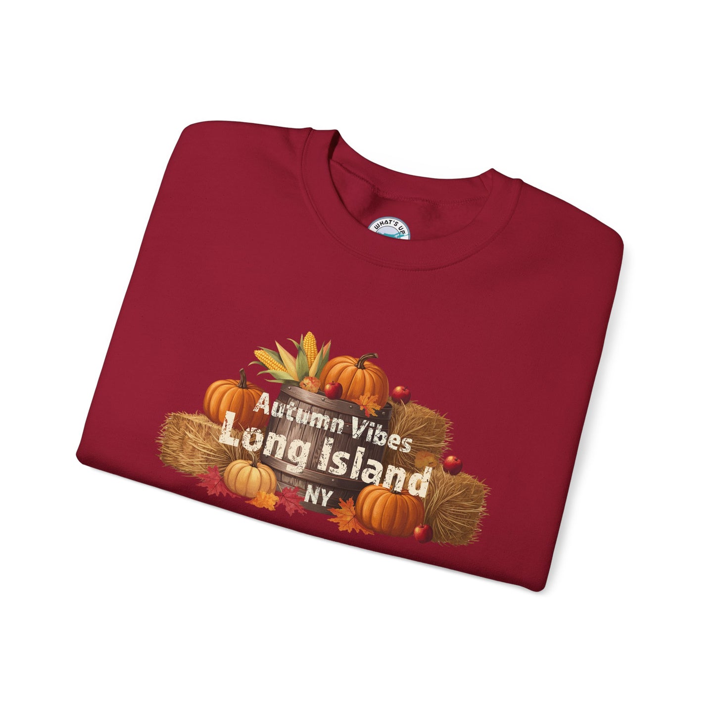 Autumn Vibes Long Island Unisex Crewneck Sweatshirt -Perfect for trips out East on LI